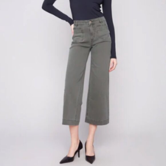 Charlie B Jeans  Size 0  27" inseam Rise: Regular Wide Leg - Picture 1 of 5